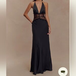 Meshki Dinah Elegant Black Lace Evening Skirt